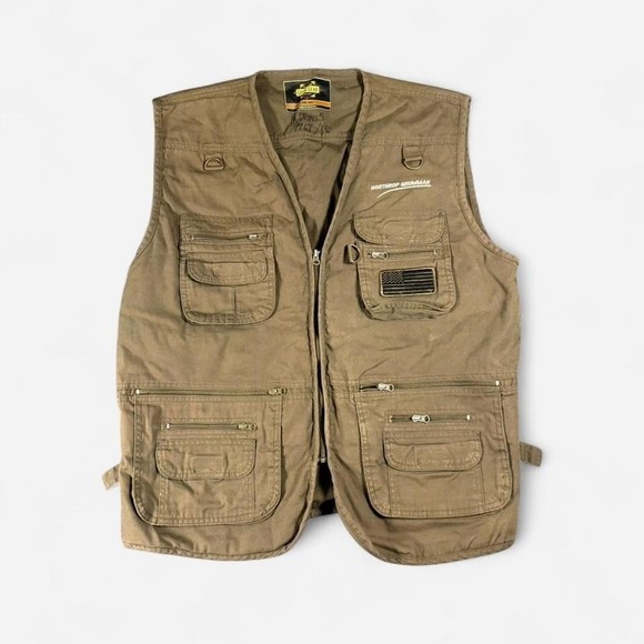 Vintage Guide‎ Gear Khaki Tactical Northrop Grumman Fishing Style Vest